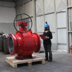 About us 2 Api 6d split body floating trunnion