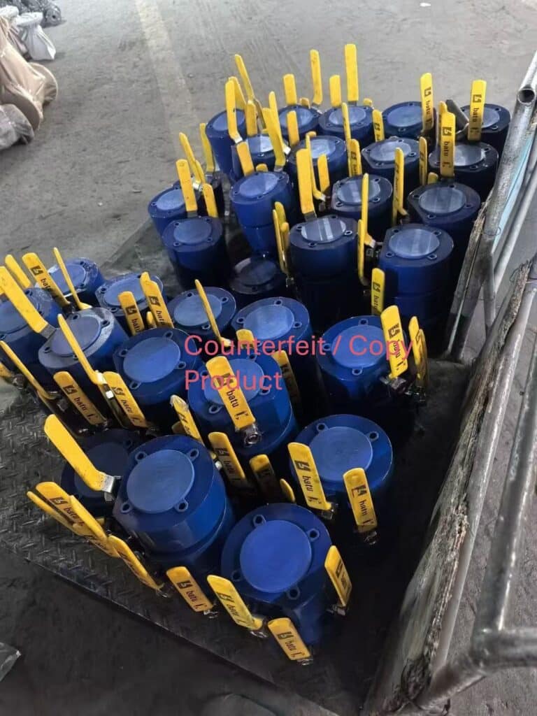 Counterfeit batu valve