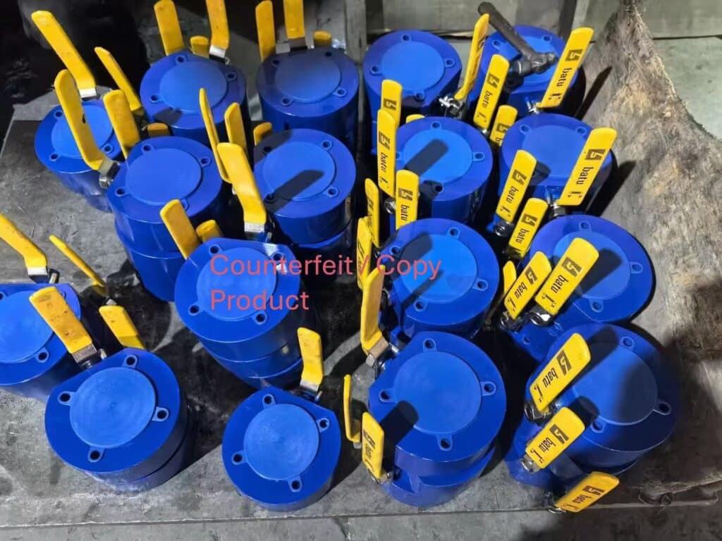 Counterfeit batu valve