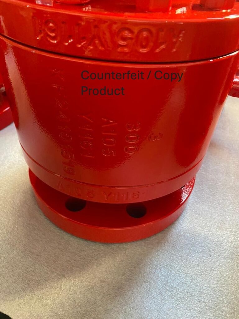 Counterfeit batu valve